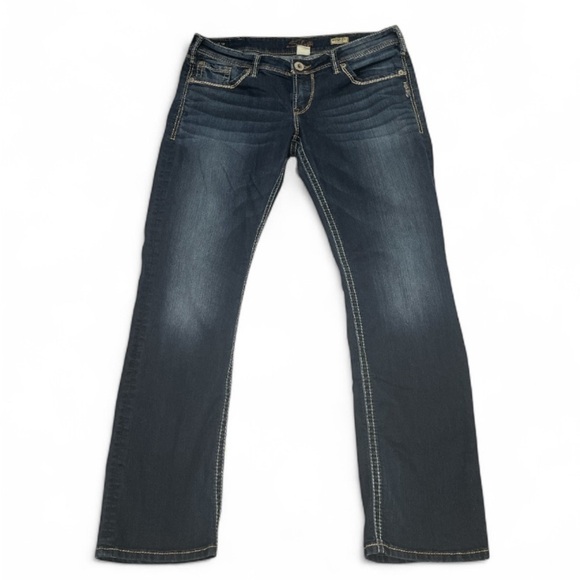 Silver Jeans Denim - Sliver Jeans Women's BERKLEY STRAIGHT Jeans Size W33/L32